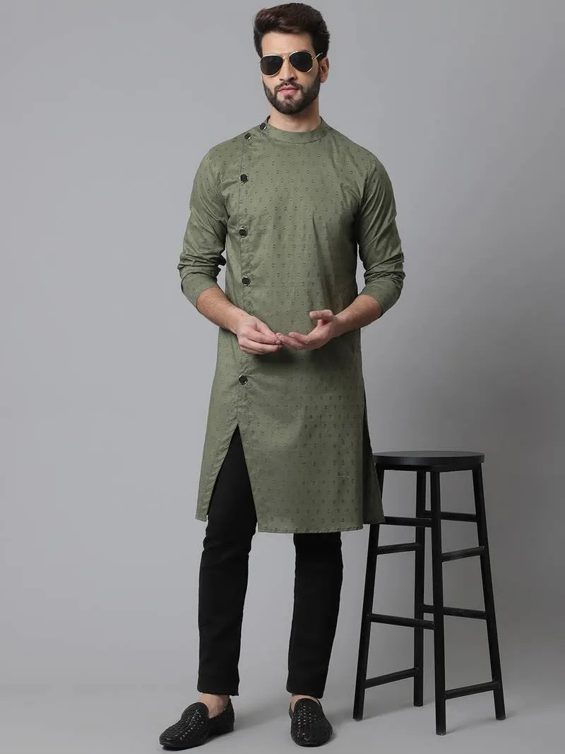 Sherwani Kurta With Asymetrical Cut